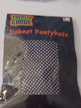 Totally Ghoul Black Fishnets One Size Fits Most Hard To Find Kmart Pantyhose